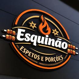 Logo empresa Esquinão Espetos e Porções