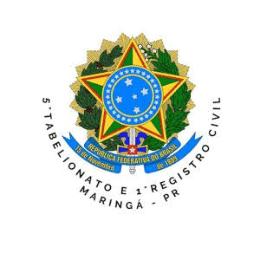logo da empresa 1º Oficio de Registro Civil e 5º Tabelionato de Notas